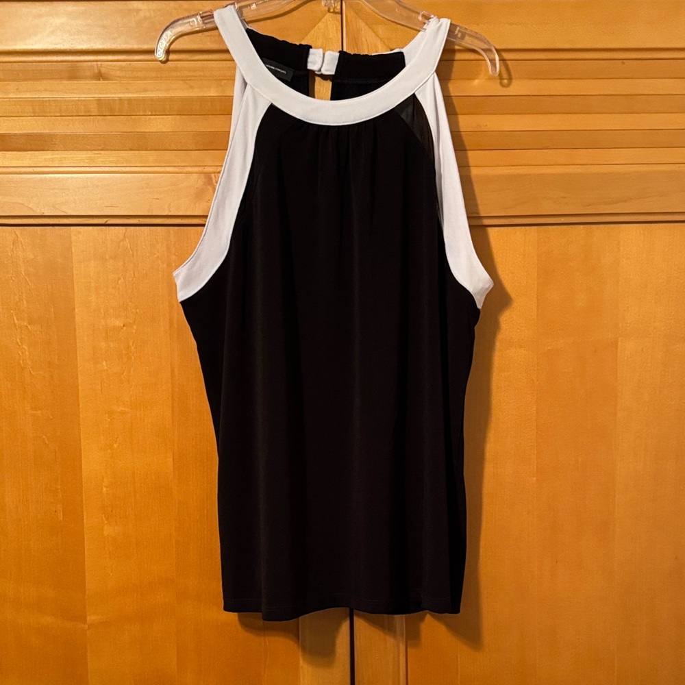 INC International Concepts Black and White Top